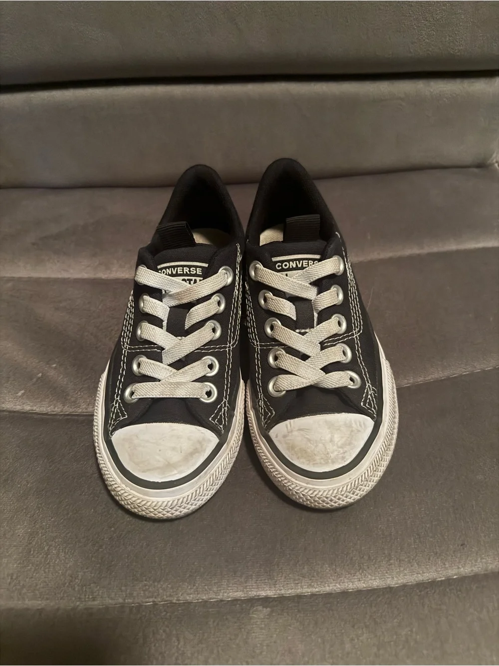 Kids Black Slip On Converse Size 11c